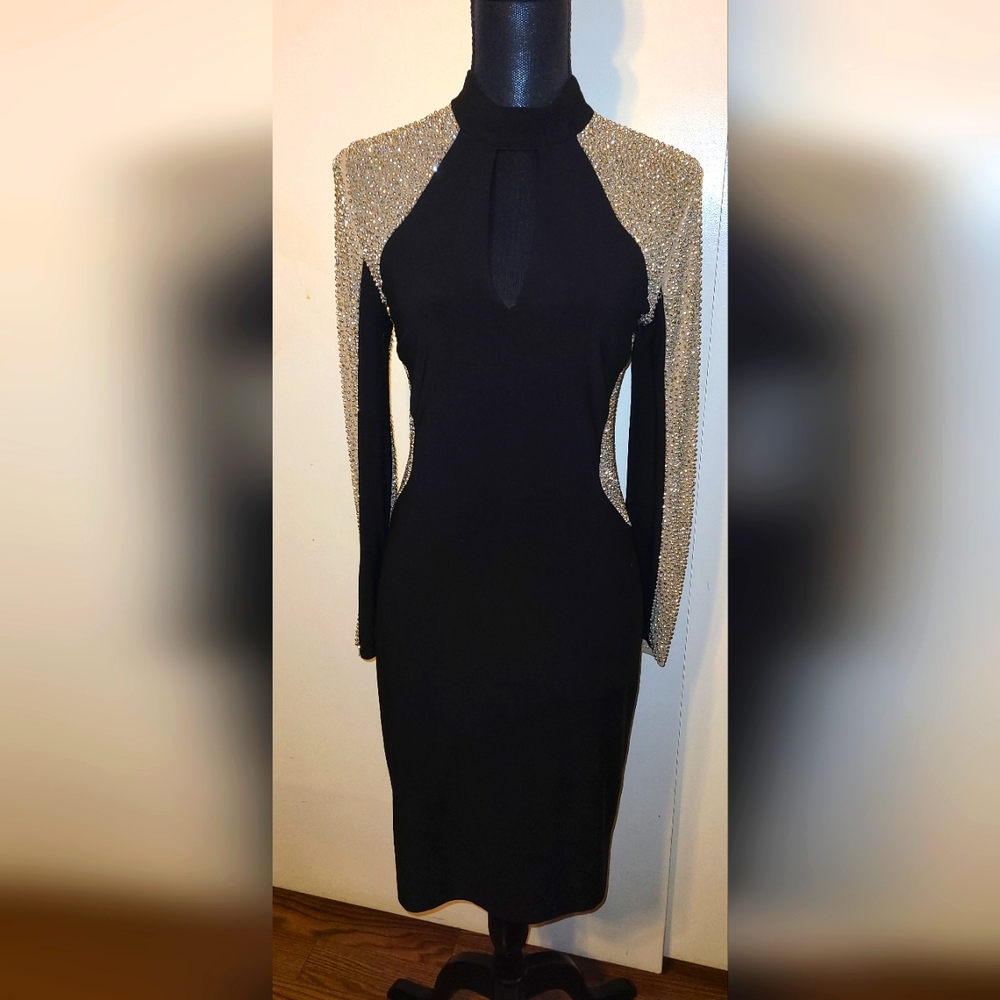 Xscape beaded cocktail dress